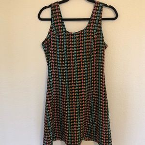 Vintage floral mini dress